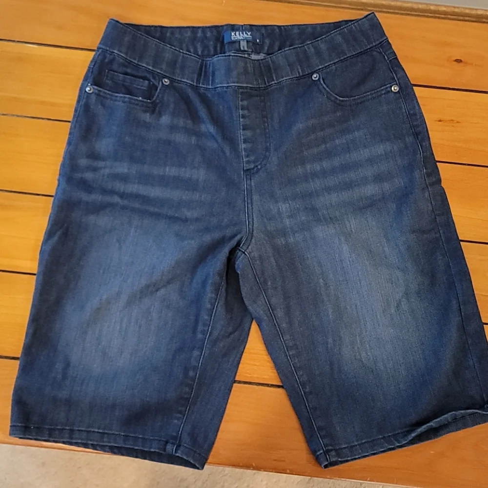 Kelly Long Denim Shorts